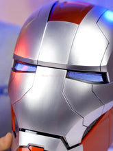 Load image into Gallery viewer, New AutoKing 1/1 Mk5 Iron Man Helmet Cosplay Voice Control Eyes with Light Model Toys for Adult Electric Wearable Christmas Gift