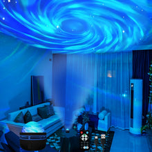 Load image into Gallery viewer, LED NightLights Galaxy Projector Remote Control 5V USB Rechargeable Starry Sky Lamp DMX Sound Active 7 Modes for Kids Room Decor