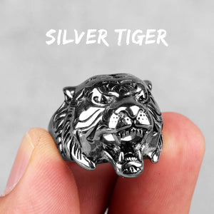 Men's Stainless Steel Animal Rings