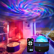 Load image into Gallery viewer, LED NightLights Galaxy Projector Remote Control 5V USB Rechargeable Starry Sky Lamp DMX Sound Active 7 Modes for Kids Room Decor
