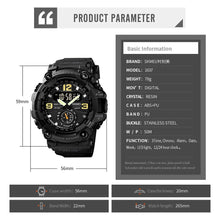 Load image into Gallery viewer, Skmei Multifunctional Chrono Digital Watches Mens Dual Movement 3 Time Sport Wristwatch Waterproof Electronic Clock Reloj Hombre