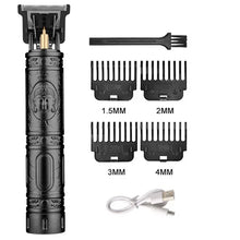 Load image into Gallery viewer, T9 Vintage Men's Electric Hair Clipper Beard Trimmer/Rechargeable Hair Cutting Machine With Nose Hair Trimmer Kit Boyfriend Gift
