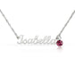 Custom Name Necklace with Birthstone 2