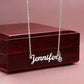Custom Name Necklace with Birthstone 2