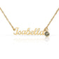 Custom Name Necklace with Birthstone 2