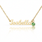 Custom Name Necklace with Birthstone