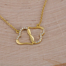 Load image into Gallery viewer, Everlasting Love Gold Hearts Necklace