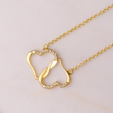 Load image into Gallery viewer, Everlasting Love Gold Hearts Necklace