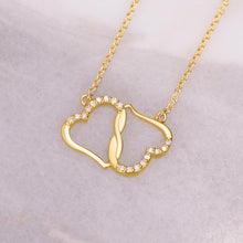 Load image into Gallery viewer, Everlasting Love Gold Hearts Necklace