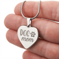 Dog Mom Heart Necklace