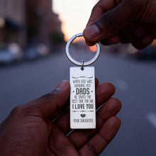 Load image into Gallery viewer, For Dad-Engraved Rectangle Keychain