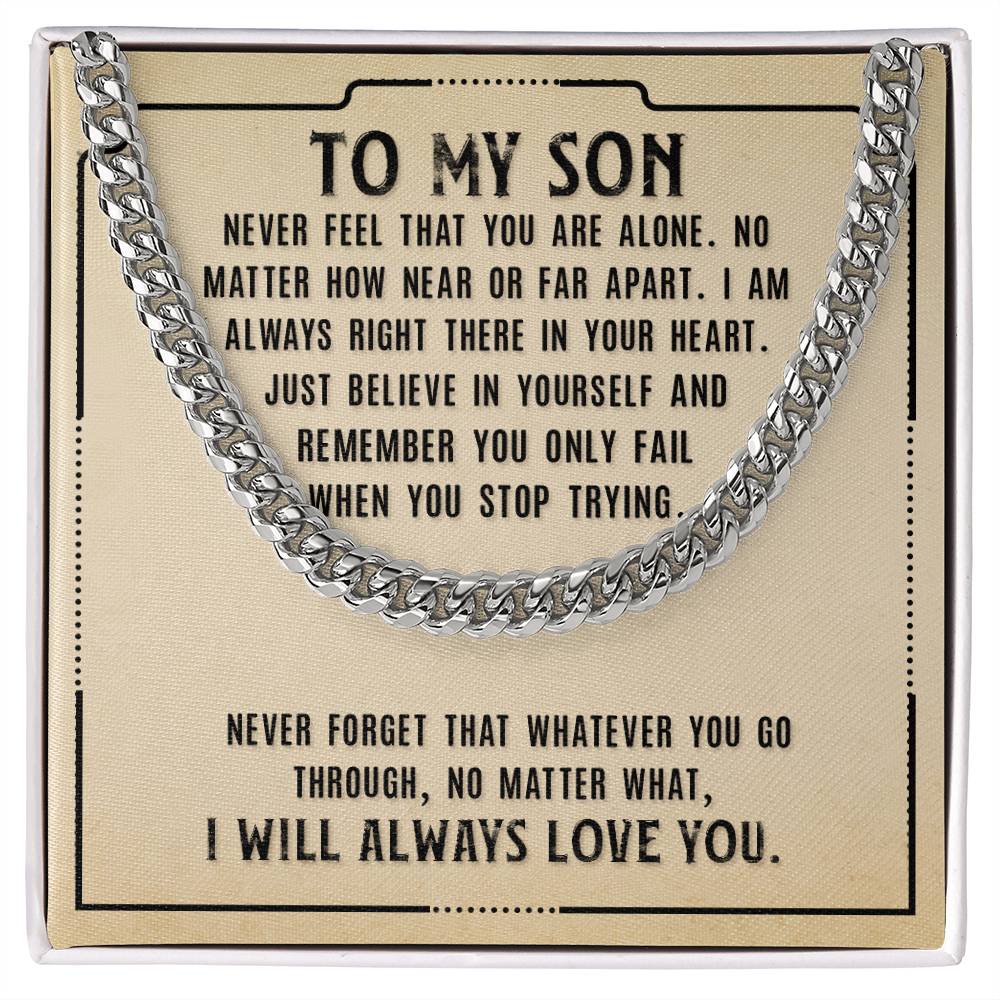 Cuban Link Chain For Son