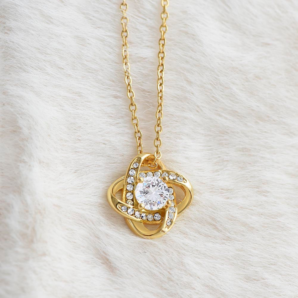 Happy Birthday Daughter Love Knot Necklace
