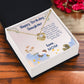 Happy Birthday Daughter Love Knot Necklace