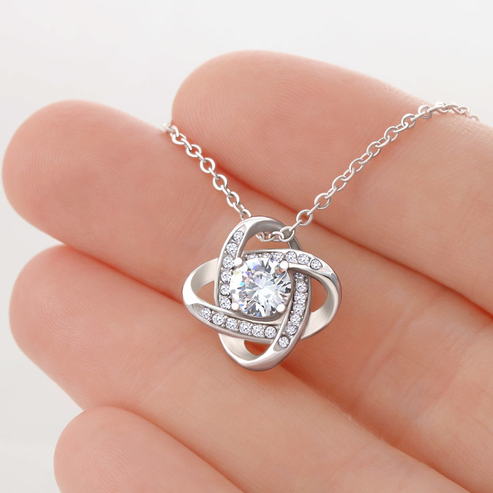 Happy Birthday Daughter Love Knot Necklace