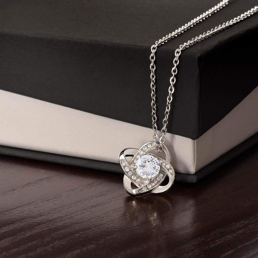 Happy Birthday Daughter Love Knot Necklace