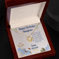 Happy Birthday Daughter Love Knot Necklace