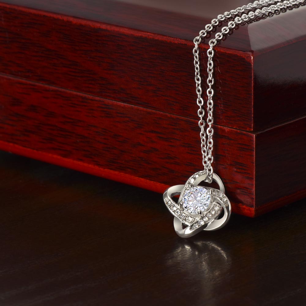 Happy Birthday Daughter Love Knot Necklace