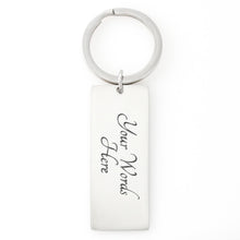 Load image into Gallery viewer, For Dad-Engraved Rectangle Keychain
