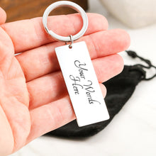 Load image into Gallery viewer, For Dad-Engraved Rectangle Keychain