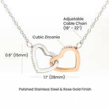 Load image into Gallery viewer, Interlocking Hearts Necklace