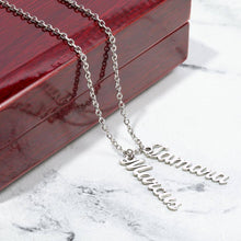Load image into Gallery viewer, To Mom Multi Vertical Name Necklace