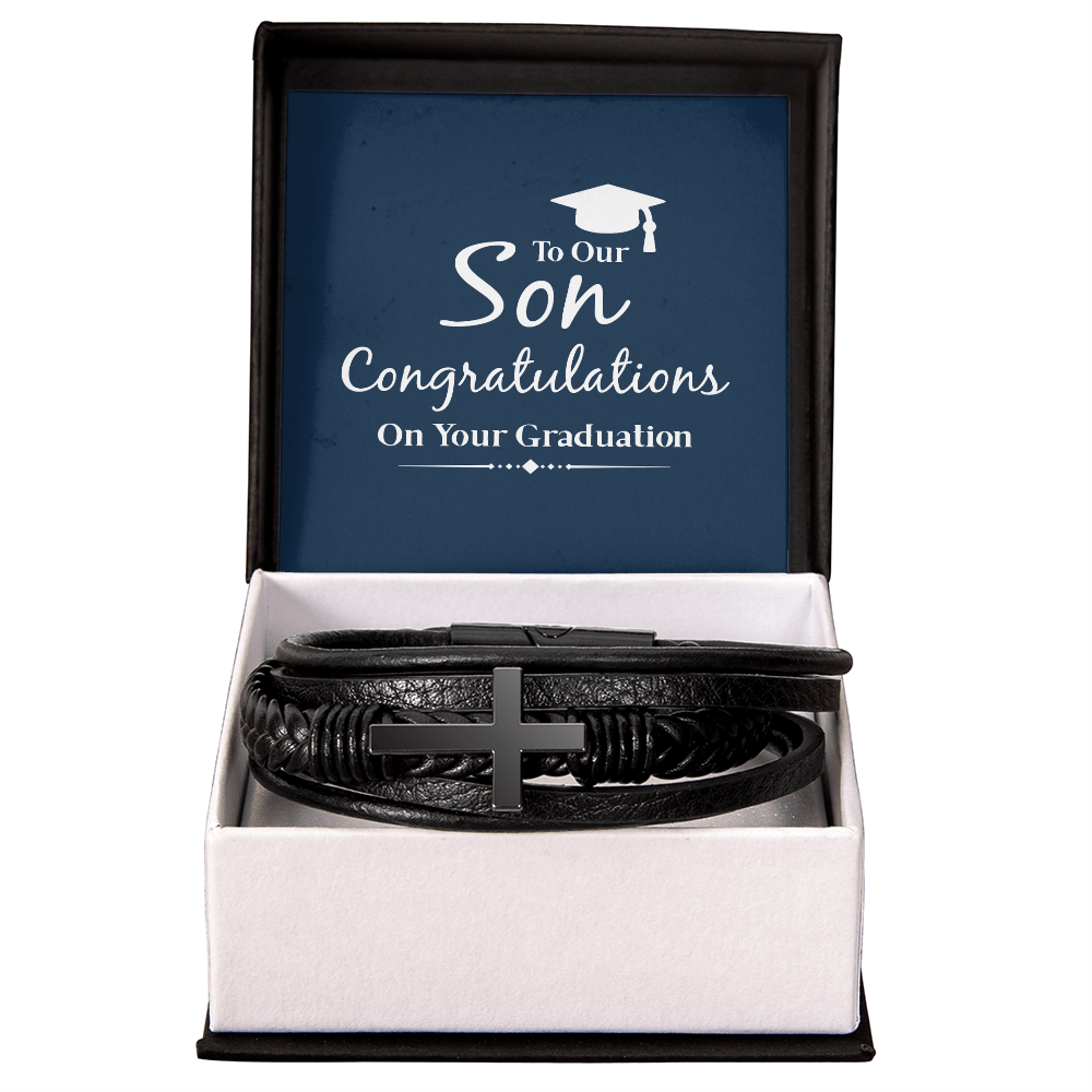 Son's Graduation Cross Bracelet