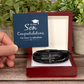 Son's Graduation Cross Bracelet