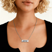 Load image into Gallery viewer, Stand For The Flag Horizontal Bar Necklace - Engraved