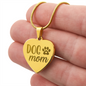 Dog Mom Heart Necklace