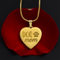 Dog Mom Heart Necklace