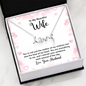 Scripted Love Necklace For Wife
