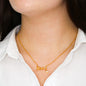 Scripted Love Necklace For Daughter