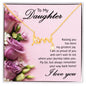 Scripted Love Necklace For Daughter