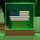 God Bless The USA Acrylic Square Plaque