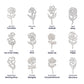 Flower Name Necklace (No Message Card)