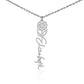 Flower Name Necklace (No Message Card)