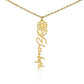Flower Name Necklace (No Message Card)