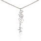 Flower Name Necklace (No Message Card)