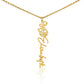 Flower Name Necklace (No Message Card)