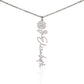 Flower Name Necklace (No Message Card)