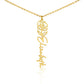 Flower Name Necklace (No Message Card)