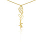 Flower Name Necklace (No Message Card)