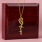 Flower Name Necklace (No Message Card)