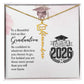 Graduation Cap Name Necklace For Her