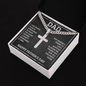 Dad's Personalized Cross with Cuban Link Chain