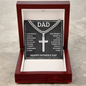 Dad's Personalized Cross with Cuban Link Chain