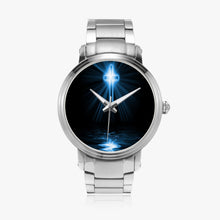 Load image into Gallery viewer, Blue Fire Cross  Steel Strap Automatic Watch