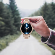 Load image into Gallery viewer, Blue Fire Cross  Steel Strap Automatic Watch