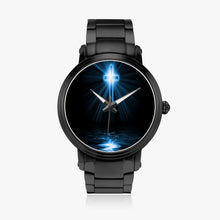 Load image into Gallery viewer, Blue Fire Cross  Steel Strap Automatic Watch